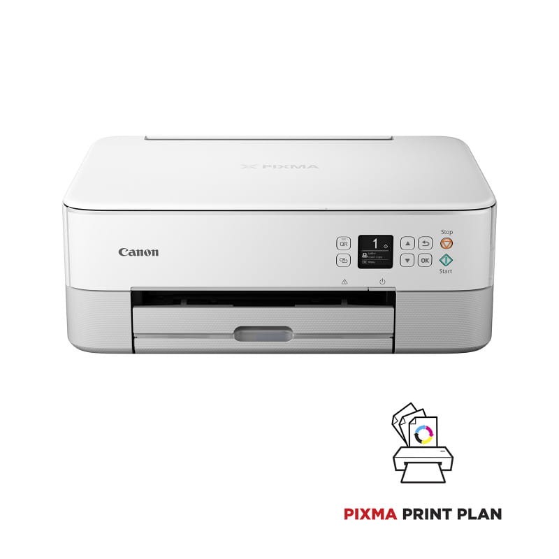 Canon PIXMA TS5351i Wi-Fi OLED 4800 x 1200 dpi Branco - Impressora fotográfica de imagem frontal fechada