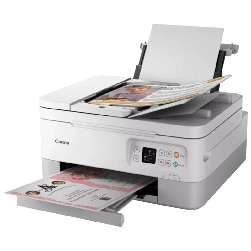 Canon PIXMA TS7451i WiFI Blanc - Imprimante à jet d'encre