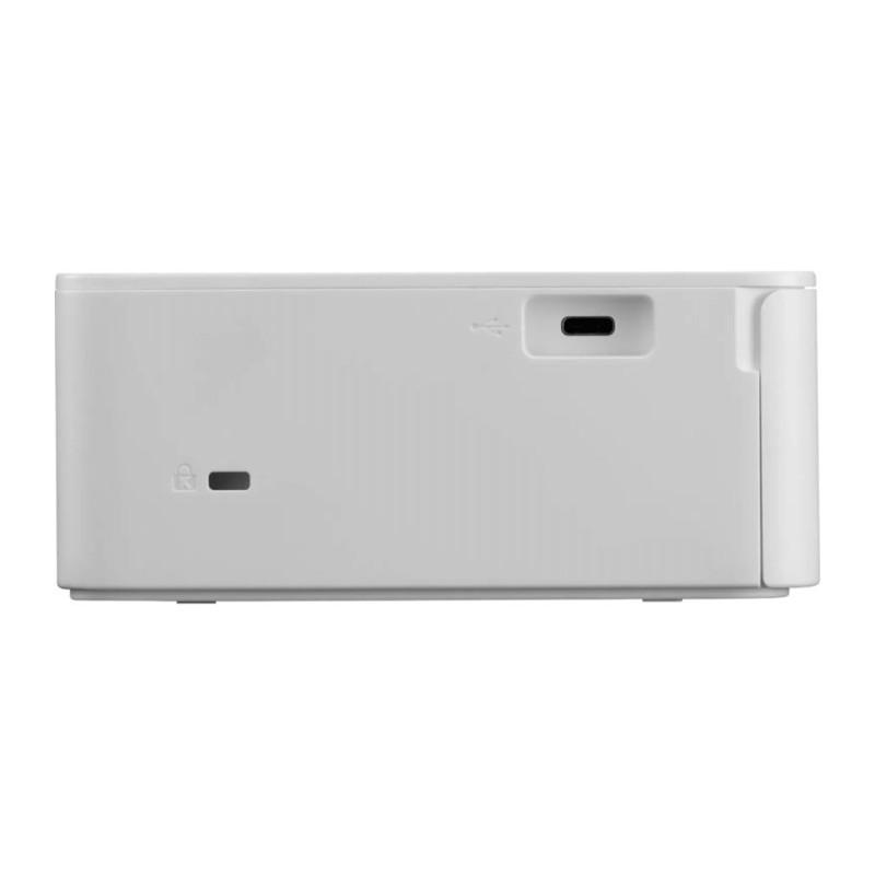 Vista de las conexiones de la Impresora fotográfica Inalámbrica Canon Selphy CP1500 300 DPI Blanco