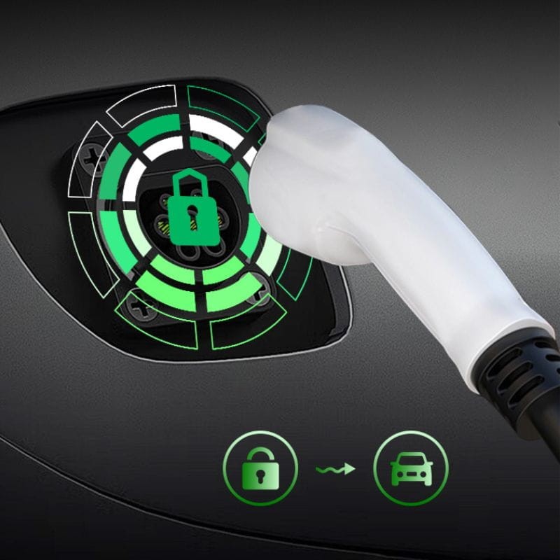 Cargador de Coche Eléctrico EV 16A/3.5KW/10M con cabezal de enchufe y 10 metros