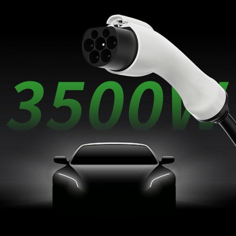 Cargador de Coche Eléctrico EV 16A/3.5KW/5M con 3500W