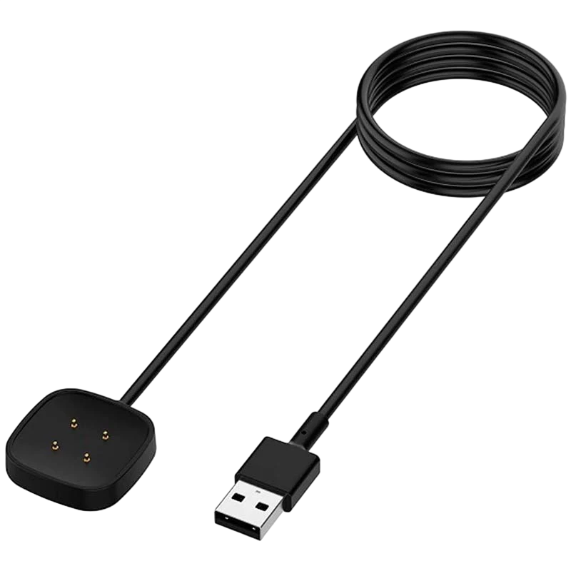 Cargador negro para Fitbit Versa 4