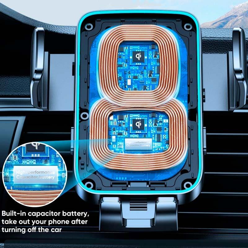 Chips de carregador de carro sem fio Joyroom JR-ZS246 15W