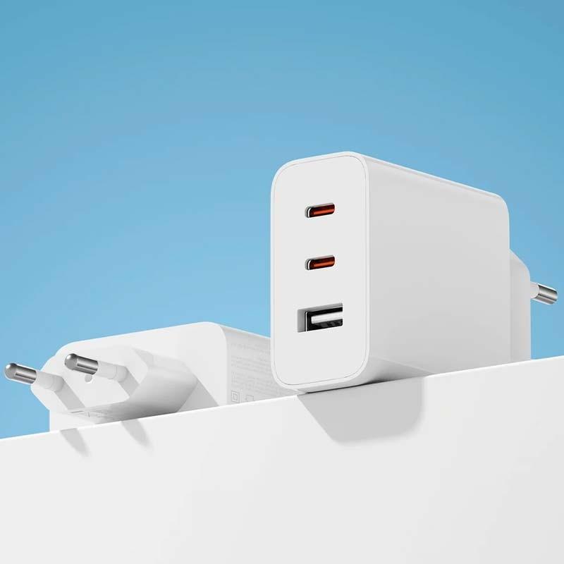 enchufe europeo del Cargador Xiaomi 67W GaN 2C1A