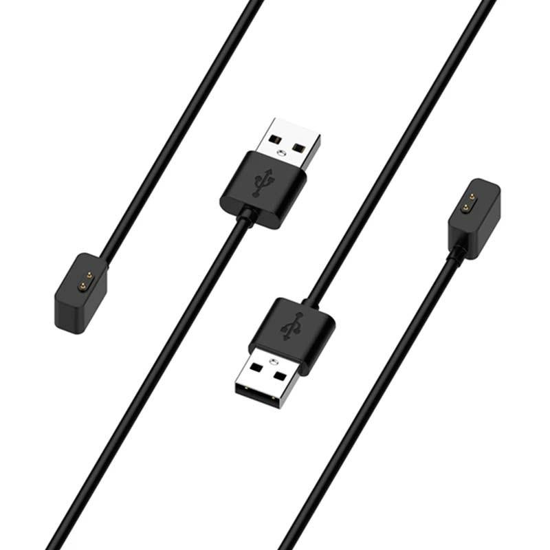 vista superior e inferior del Cargador negro para Xiaomi Mi Smart Band 8 Active