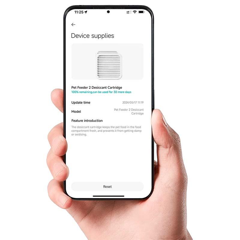 rappel de remplacement de la Cartouche Dessicante pour Xiaomi Smart Pet Food Feeder 2