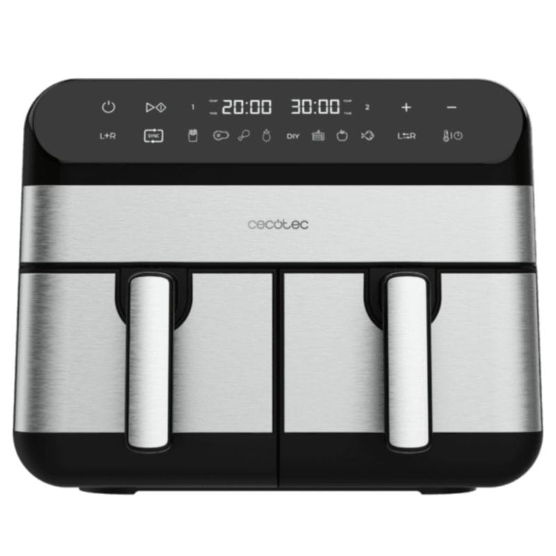 Cecotec Advance 9000 Duplo 9 L 2800 W Preto/Inox - Fritadeira de Ar