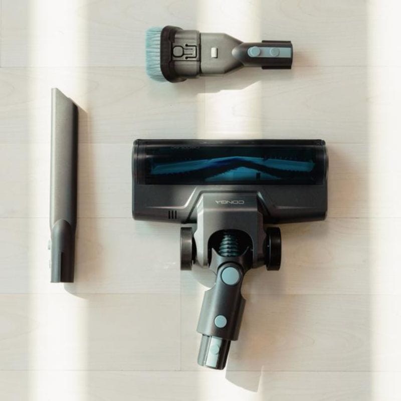 Aspirador Cecotec Conga Rockstar 1500 Ray Pure com acessório 2 em 1 com bico estreito e escova para móveis