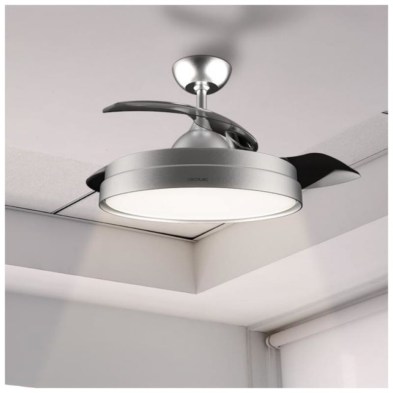 Cecotec EnergySilence Aero 4280 Gris - Ventilador de techo imagen iluminando