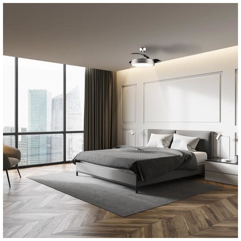 Cecotec EnergySilence Aero 4280 Gris - Ventilador de techo imagen en dormitorio