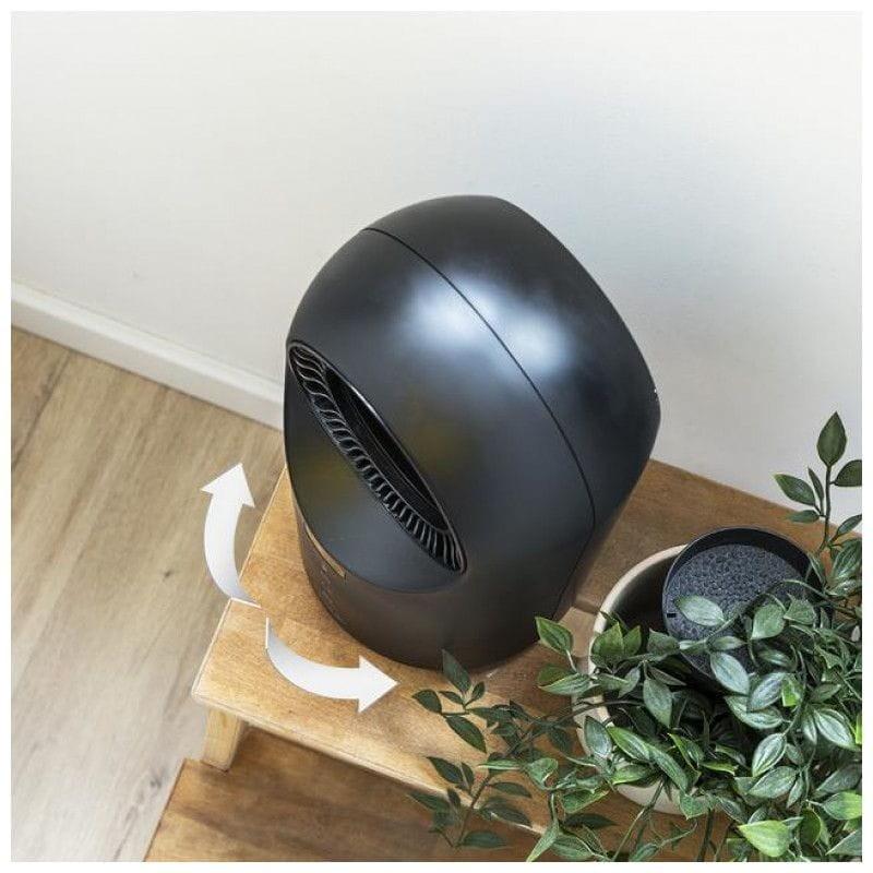 Vista cenital do aquecedor Cecotec ReadyWarm 8400 Bladeless 1500 preto