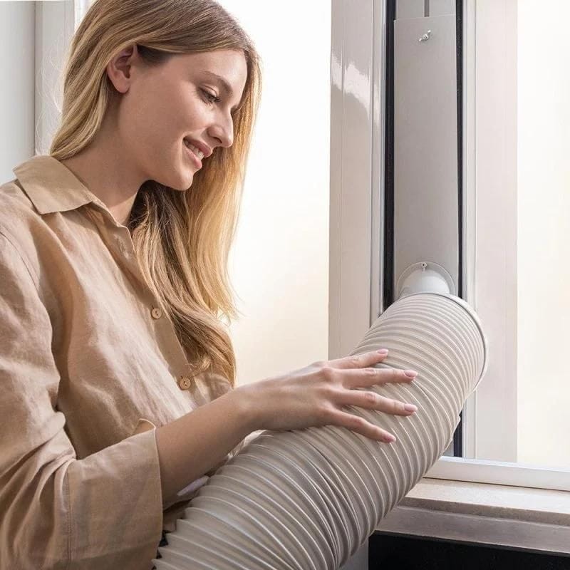 Cecotec ForceClima 9100 Soundless Connected Grey - Ar condicionado portátil com o tubo fora da janela