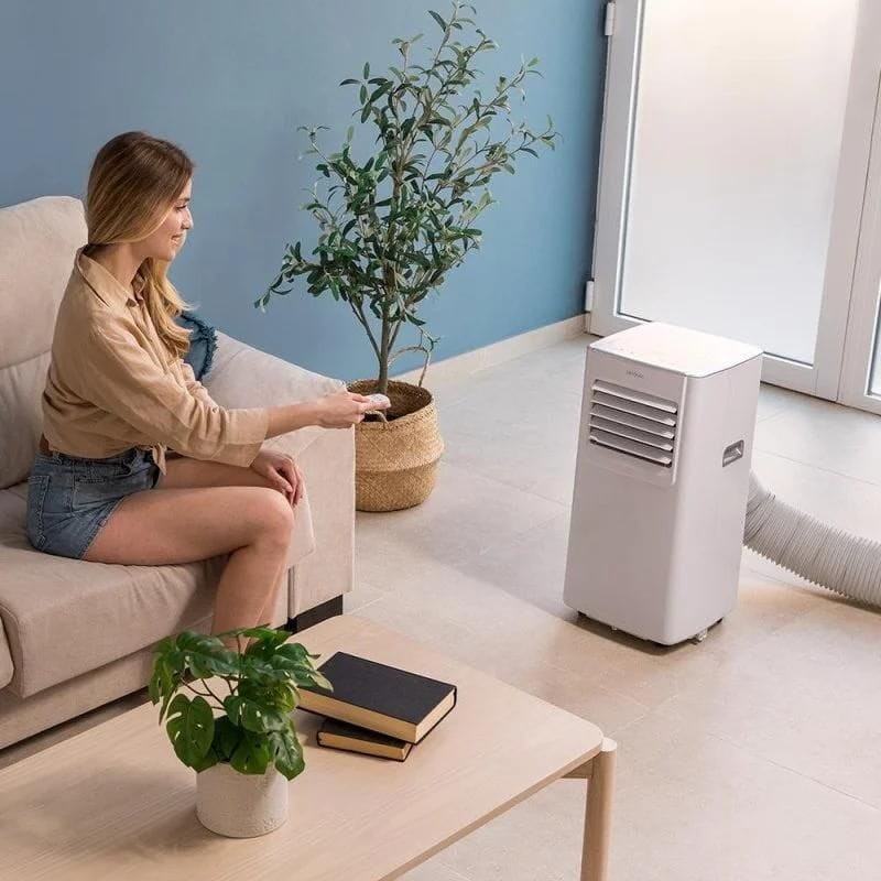 Cecotec ForceClima 9100 Soundless Connected Grey - Ar condicionado portátil para um quarto com uma pessoa