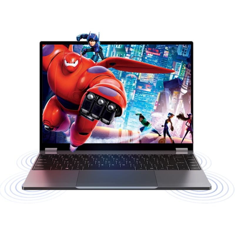 Chuwi FreeBook Flip 360º Intel Core i3-1215U/12GB/512GB/W11 Cinzento - Portátil para jogos de 13,5