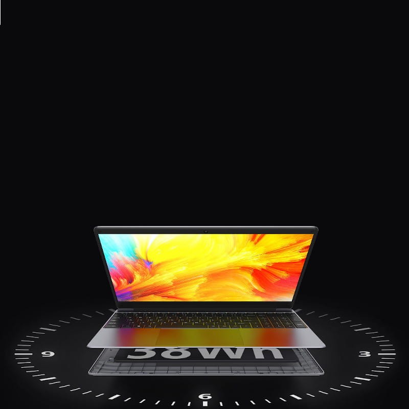 Chuwi HeroBook Plus 8 Go de RAM/256 Go SSD - Ordinateur portable 15,6 Photo réelle Vue de face