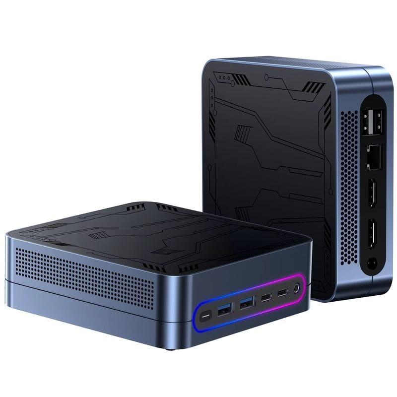 Lateral de Chuwi LarkBox S Intel Core i3-1220P/16GB/512GB SSD/W11 Pro Azul - Mini PC