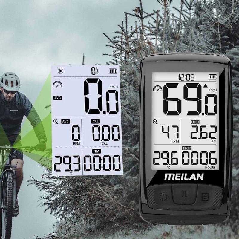 Ciclocomputador Meilan M4 ANT+ - Pantalla