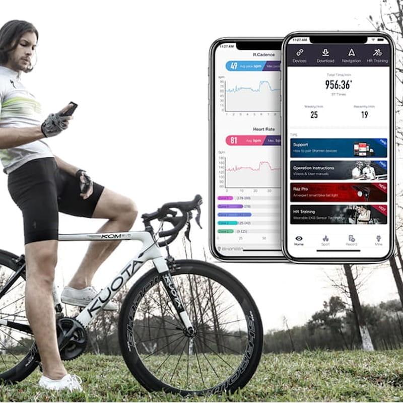Ciclocomputador Shanren Miles com GPS ANT+ - Bluetooth