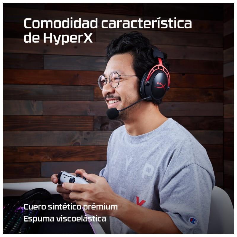 HyperX Cloud Alpha Black and Red - auscultadores para jogos sem fios confortáveis