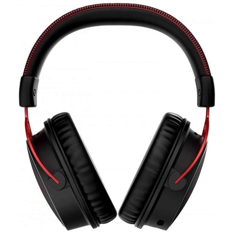 HyperX Cloud Alpha Black and Red - Imagem frontal de auscultadores para jogos sem fios