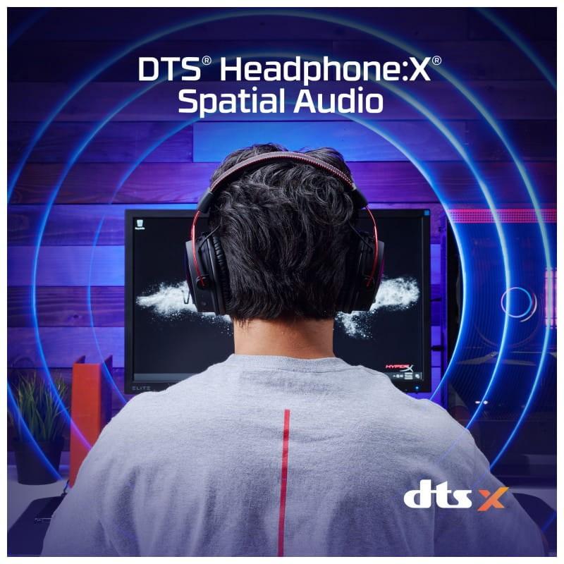 HyperX Cloud Alpha Black and Red - Auscultadores para jogos com som espacial sem fios