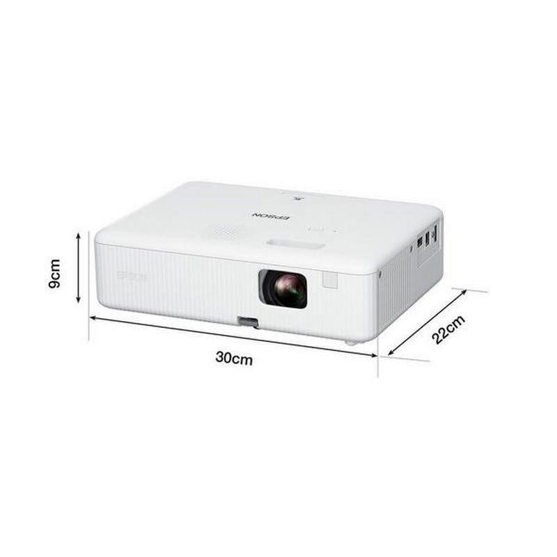 Epson CO-W01 WXGA White - Medições de imagem do projetor