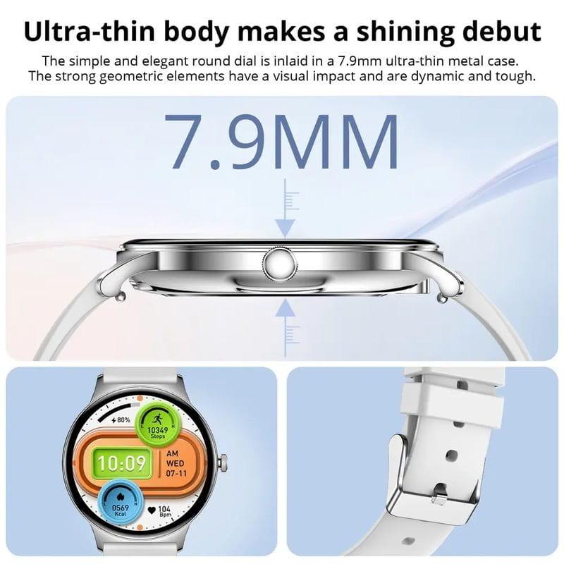 Espessura de Colmi V89 Bracelete em Silicone Prata - Relógio Inteligente