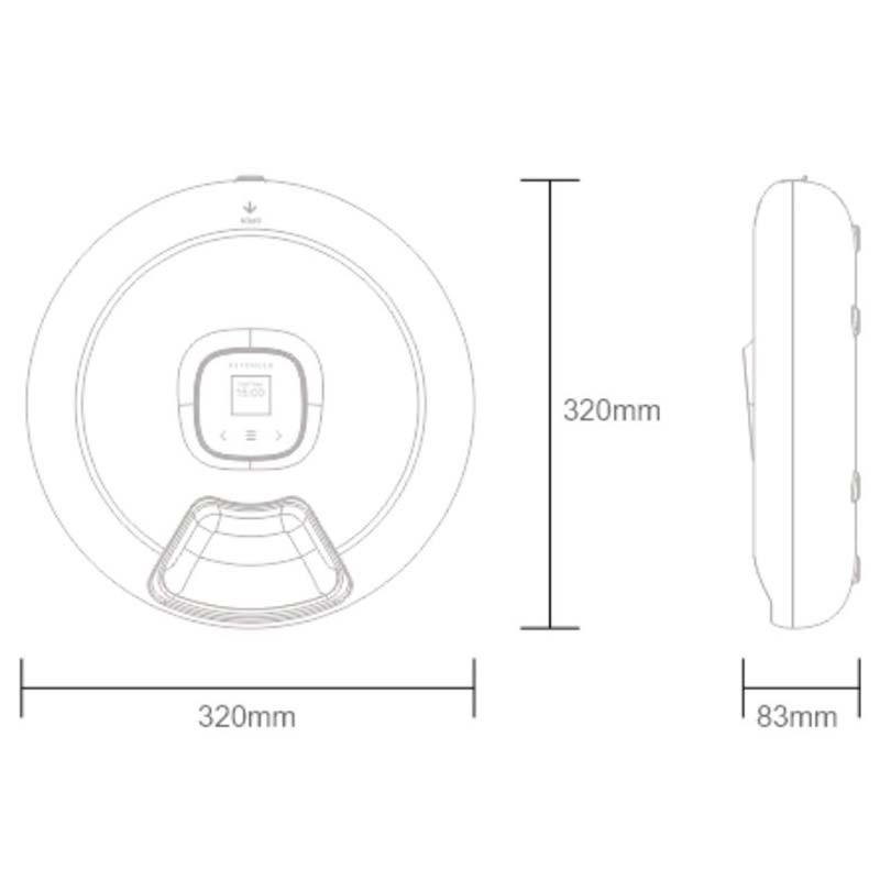 dimensiones del Comedero Automático Petoneer NutriSpin