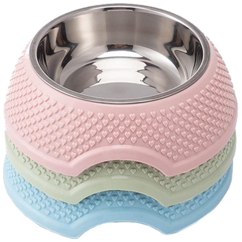 Mangeoire pour Animaux de Compagnie en Acier Inoxydable Bleu - Couleurs