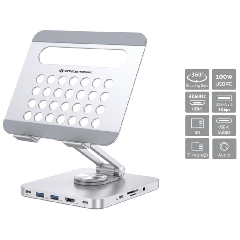 Conceptronic DONN26G Plata - Soporte para tabletas Caracteristicas
