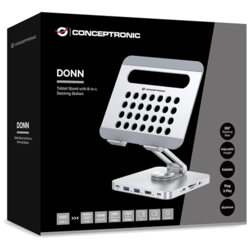 Conceptronic DONN26G Plata - Soporte para tabletas Caja del producto