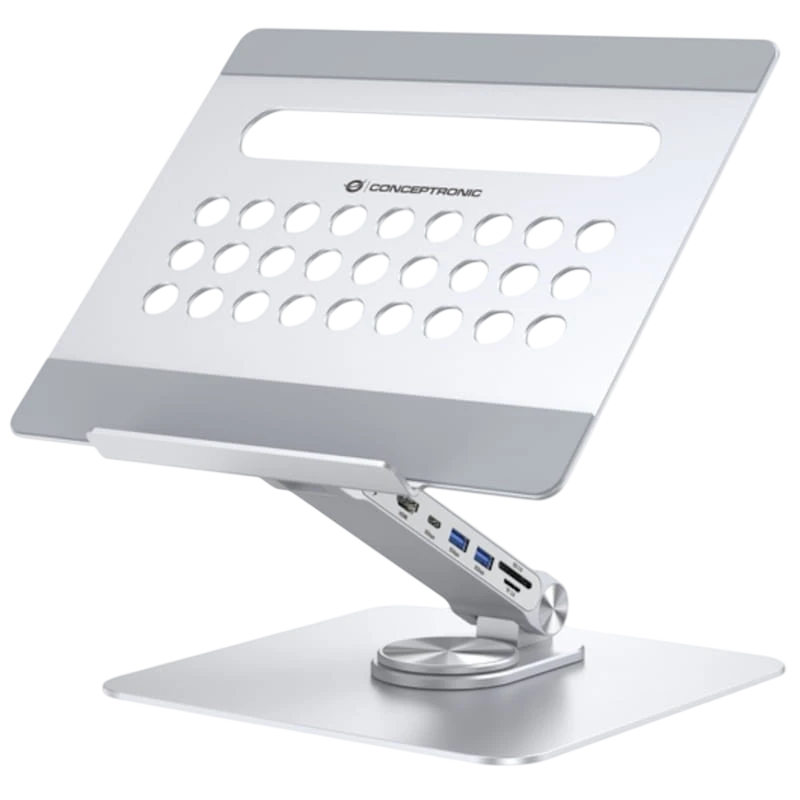 Conceptronic DONN27G Plata - Soporte para ordenador portátil