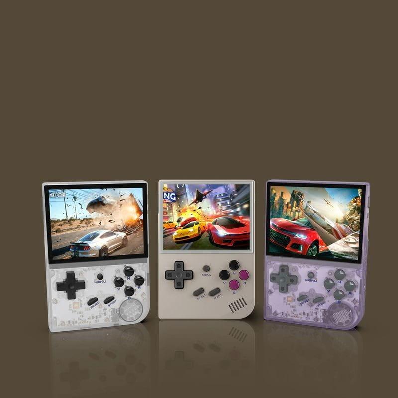 Consola Retro Portátil Anbernic RG35XX 64GB Blanco Transparente - Colores