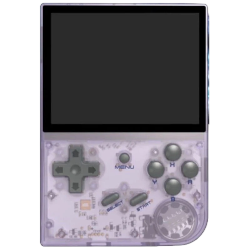 Consola Retro Portátil Anbernic RG35XX 2024 64GB Púrpura Transparente