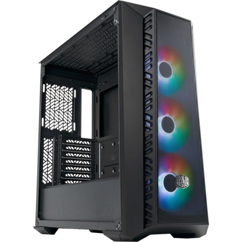 Escorzo de la Midi Tower Cooler Master MasterBox 520 Mesh Negro