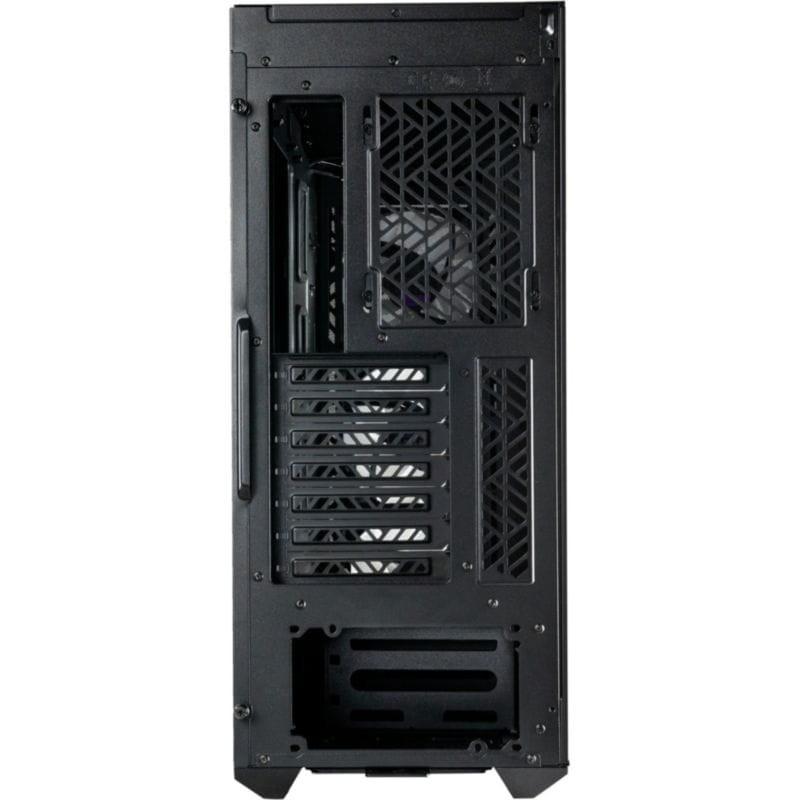 Vista frontal trasera de la Midi Tower Cooler Master MasterBox 520 Mesh Negro