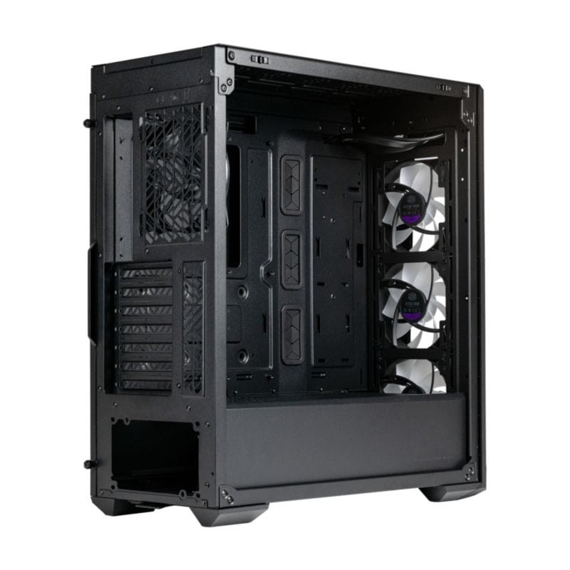 Perspectiva de la Midi Tower Cooler Master MasterBox 520 Negro