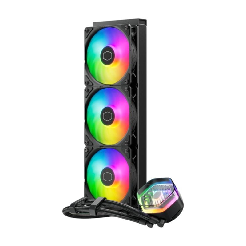 Vue frontale du Système de Refroidissement Liquide Cooler Master MasterLiquid 360 ATMOS Noir