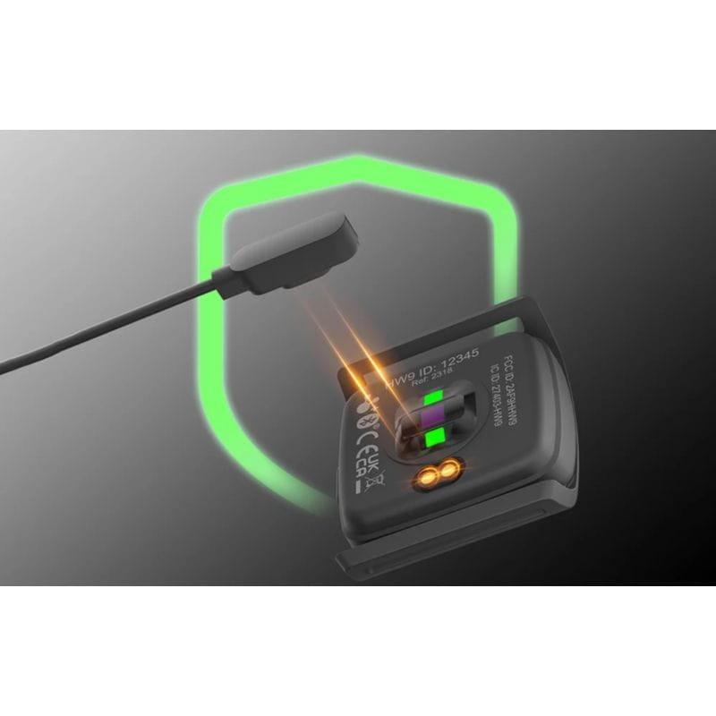 Lumières LED du Moniteur de fréquence cardiaque Coospo HW9 Noir