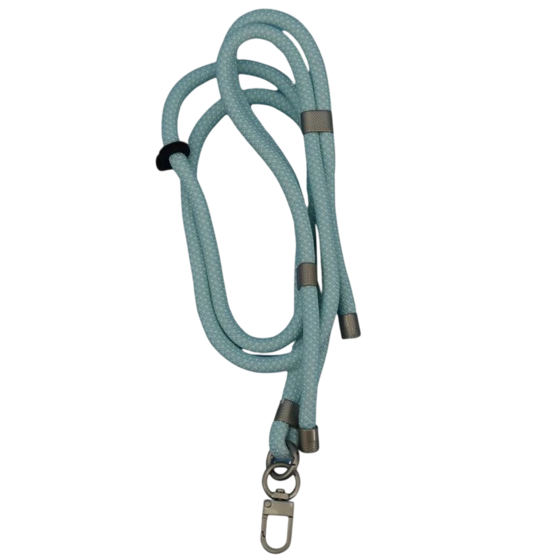 Cordón Para Móvil Azul Claro y Blanco - Universal con Tarjeta para todas las fundas