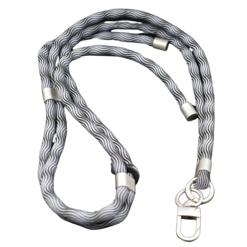 Cordón Para Móvil Negro y Blanco - Universal con Tarjeta para todas las fundas