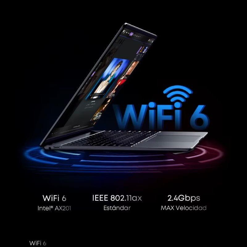 Chuwi CoreBook X: Intel Core i3-1220P - Windows 11 - WiFi 6 conectividad