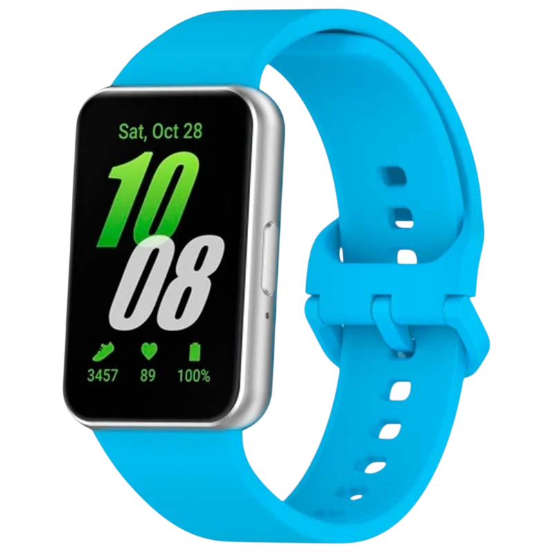 Correa de silicona azul claro para Samsung Galaxy Fit 3