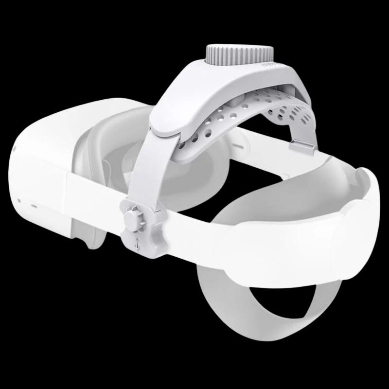 Courroie DEVASO Ajustable pour Meta Quest 3S, 3, 2, Pro, Pico 4, Pico 4 Pro Blanc - Accessoires pour casque VR