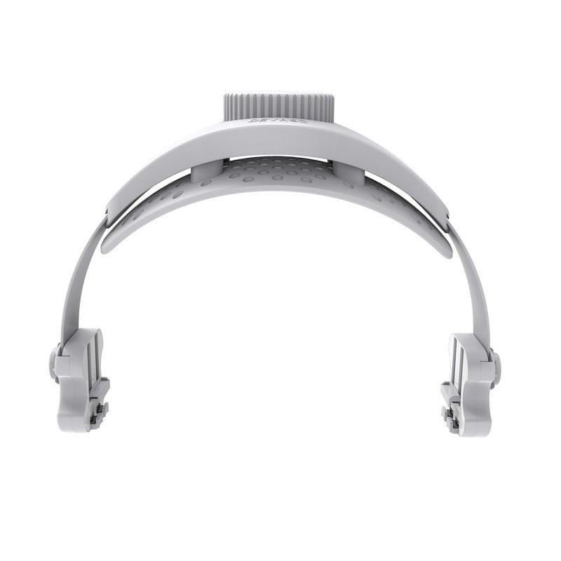 Bandeau ajustable blanc pour casque VR, molette arrière, coussinet antidérapant, attaches latérales robustes, compatible Meta Quest et Pico 4/Pro