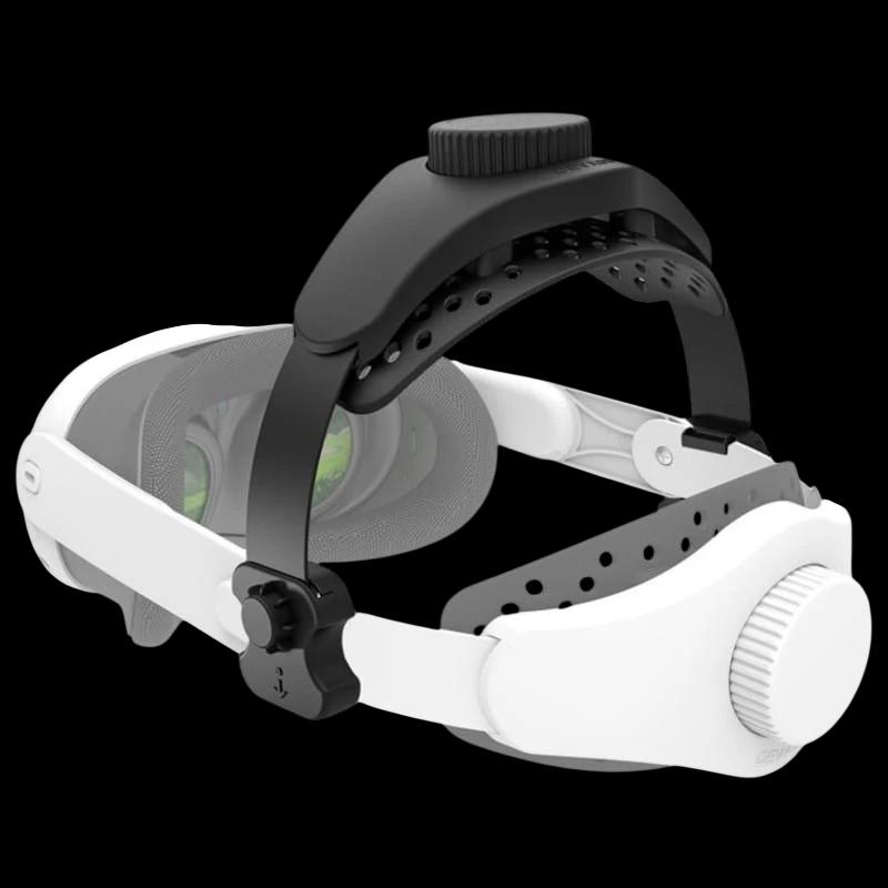 Courroie DEVASO Ajustable pour Meta Quest 3S, 3, 2, Pro, Pico 4, Pico 4 Pro Noir- Accessoires pour casque VR