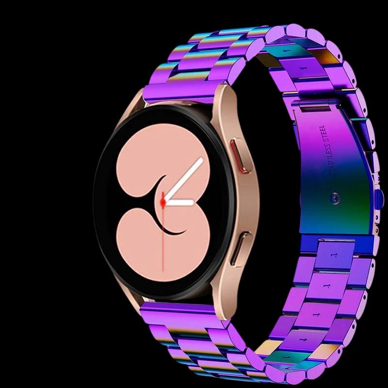 Correa metálica de eslabones multicolor para Samsung Galaxy Watch
