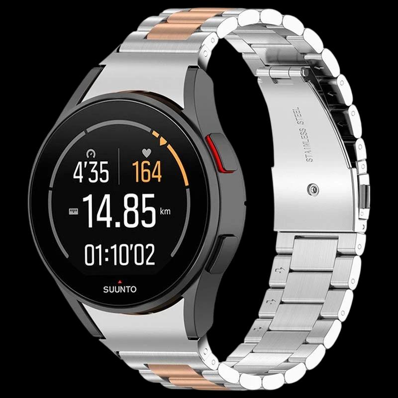 Correa metálica de eslabones plata y dorado rosa para Samsung Galaxy Watch