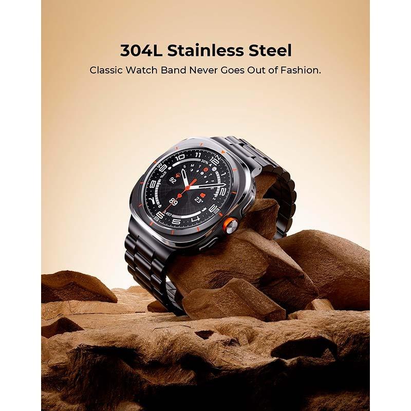 Correa Metal Eslabones Samsung Galaxy Watch Ultra Negro - acero inoxidable 304L