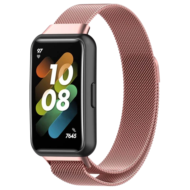 Correa Huawei Band 7 Milanesa Magnética Rosa
